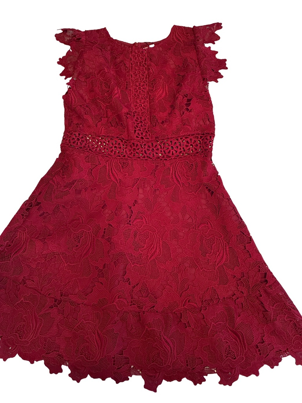 BB Dakota Red Lace Dress Sz 6 NWT